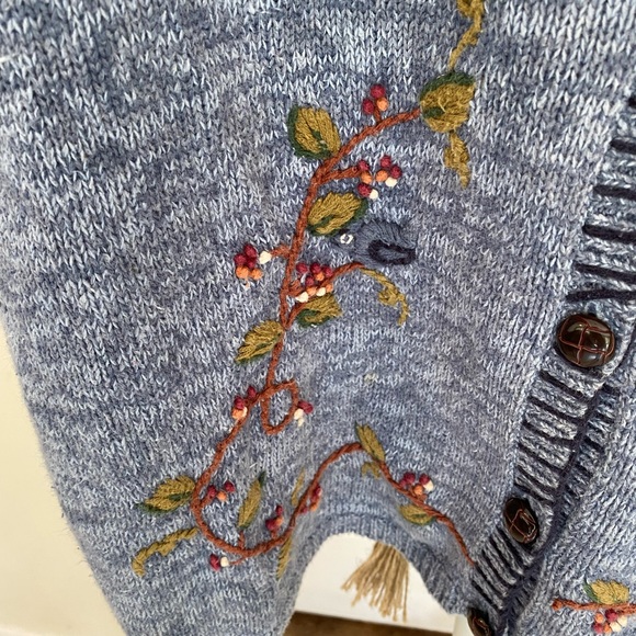 Vintage Capacity Bird Birdhouse Sweater Vest XL - Picture 5 of 8